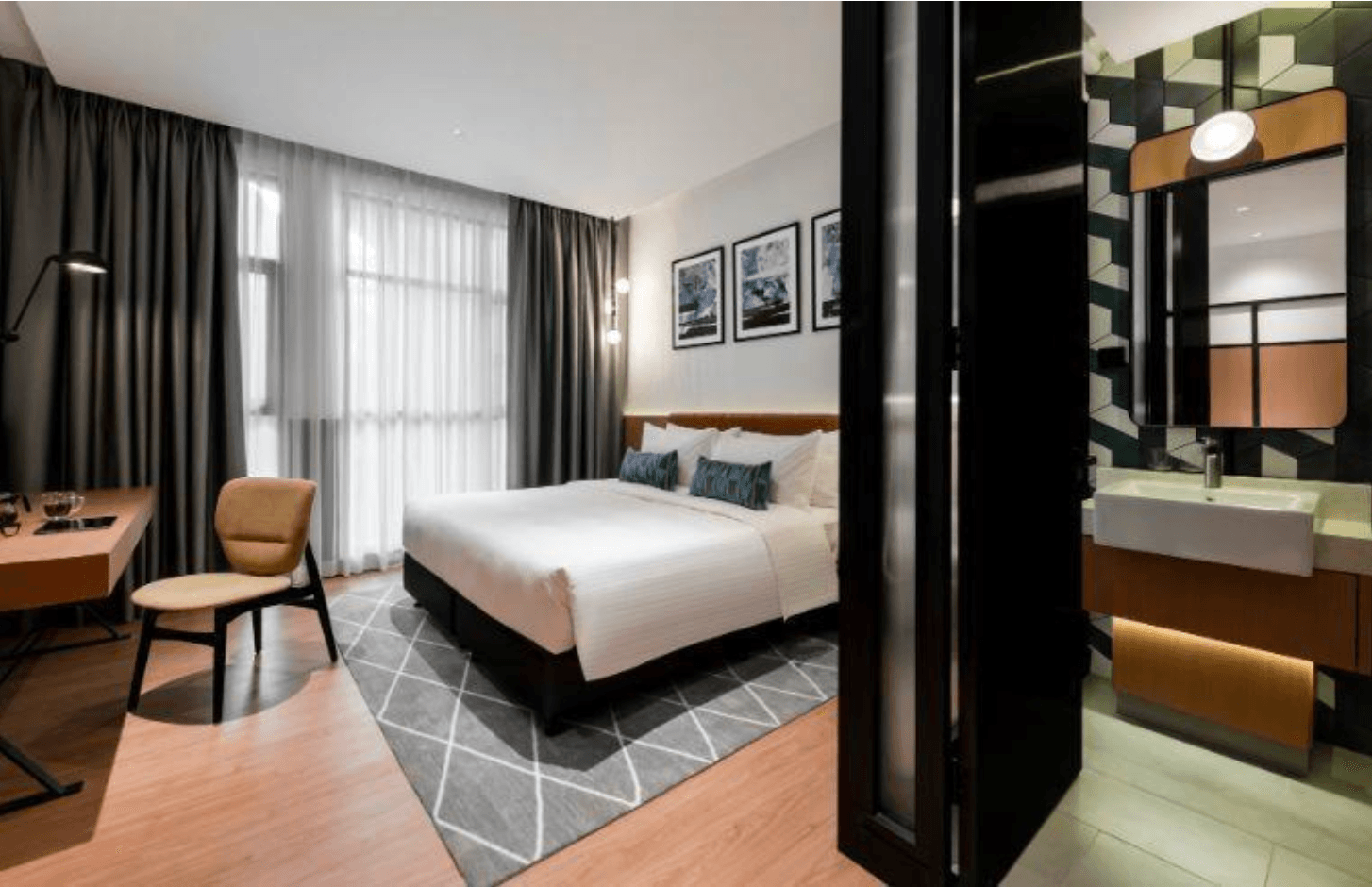 Guest room at Citadines Connect Georgetown Penang